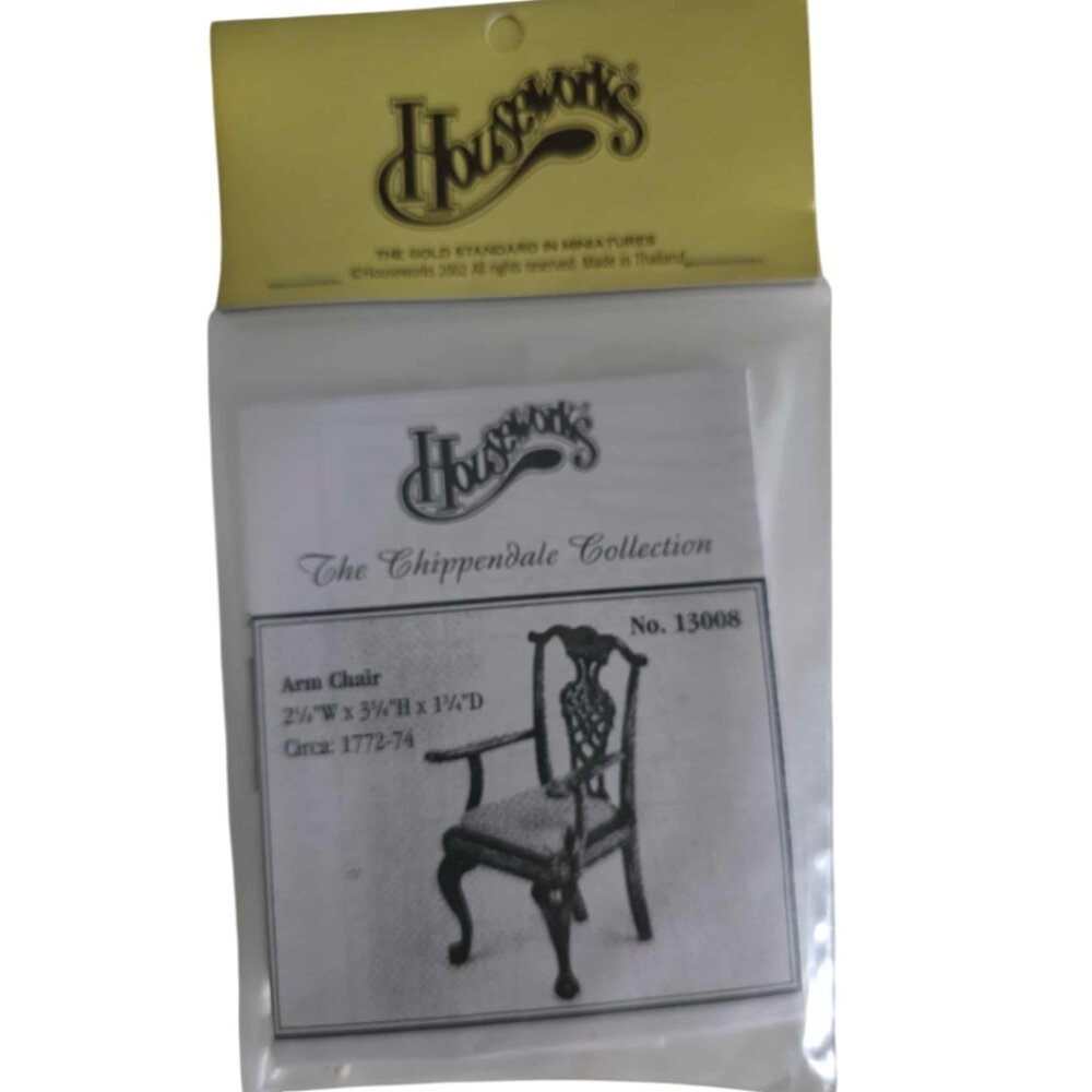 NWT Houseworks Shenandoah Designs Arm Chair Doll House Miniature Kit
